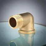 Угольник 90 гр. резьбовой Elsen 1 1/4"-1 1/4", НР-ВР, EBF12.114, латунь