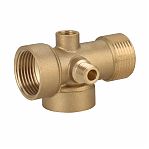 Соединитель 5-ти выводной Gappo 1"x1/4" G1234.0602, переходной, латунь