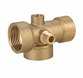 Соединитель 5-ти выводной Gappo 1"x1/4" G1234.0602, переходной, латунь