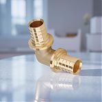 Угольник 90 гр. аксиальный Gappo 32х32 мм G1303.3232, латунь