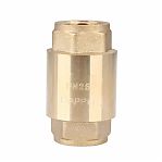 Клапан обратный Gappo 3/4"-3/4", ВР-ВР, G1241.05, пружинный, латунь