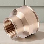 Муфта резьбовая Viega 1"-1/2" ВР-ВР, переходная, прямая, бронза