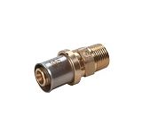 Переходник Giacomini RM107, Н, 1/2", 16 x 2, латунь, для труб GIACOTHERM, GIACOFLEX, многослойных 