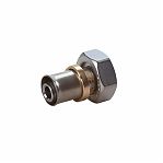 Муфта-пресс Giacomini 16-3/4" RM179E, с накидной гайкой, латунь никелированная