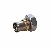 Муфта-пресс Giacomini 16-3/4" RM179E, с накидной гайкой, латунь никелированная