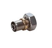 Муфта Giacomini RM179E, НГ EK, 3/4", 16 x 2, латунь, никелированная, для труб GIACOTHERM, GIACOFLE