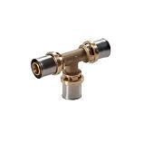 Тройник Giacomini RM151, 26 x 3, 16 x 2, 26 x 3, латунь, для труб GIACOTHERM, GIACOFLEX, многослойных труб