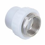 Муфта полипропиленовая ProAqua 40-1 1/2" ВР, PA22521P, комбинированная, белая