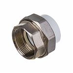 Муфта полипропиленовая ProAqua 40-1 1/2" ВР, PA20021, комбинированная, белая