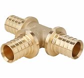 Тройник аксиальный Gappo G1304.2525, 25х25х25 мм, равнопроходной, латунь