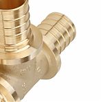 Тройник аксиальный Gappo G1304.2525, 25х25х25 мм, равнопроходной, латунь