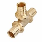 Тройник аксиальный Gappo G1304.3232, 32х32х32 мм, равнопроходной, латунь