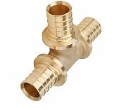 Тройник аксиальный Gappo G1304.3232, 32х32х32 мм, равнопроходной, латунь