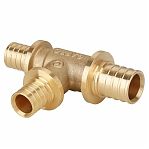 Тройник аксиальный Gappo G1305.251625, 25х16х25 мм, переходной, латунь