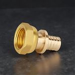 Переходник аксиальный Gappo 16-G 1/2" G1309.1604, с накидной гайкой, латунь