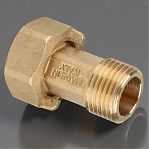 Американка прямая Frap 1/2"-1/2", НР-ВР, F218.04, для счетчика, с накидной гайкой, латунь