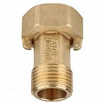 Американка прямая Frap 1/2"-1/2", НР-ВР, F218.04, для счетчика, с накидной гайкой, латунь