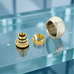 Евроконус Elsen 16-3/4", 2.6 мм, EFB01.16226 EK, резьбозажимной, с накидной гайкой, латунь