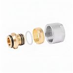 Евроконус Elsen 16-3/4", 2.6 мм, EFB01.16226 EK, резьбозажимной, с накидной гайкой, латунь