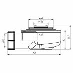 Сифон Ани для душевого поддона E450CL 1 1/2", хром клик-клак