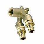 Угольник Elsen Monolit EFA25.16-12WBD 16-1/2", настенный, проточный, ВР, латунь
