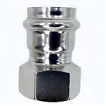 Муфта-пресс ViEiR Ver-Pro 35-1", ВР, VPSF355, прямая, нержавеющая сталь