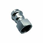 Муфта-пресс ViEiR Ver-Pro 35-1", ВР, VPSF355, прямая, нержавеющая сталь