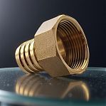 Штуцер для шланга резьбовой Gappo, 20-1", ВР, переходной, латунь