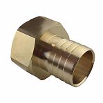 Штуцер для шланга резьбовой Gappo, 20-1", ВР, переходной, латунь