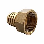 Штуцер для шланга резьбовой Gappo, 20-1", ВР, переходной, латунь