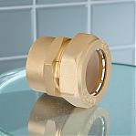 Муфта обжимная Gappo 20-3/4" ВР G1251.2005, для труб, переходная, латунь