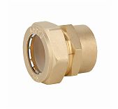 Муфта обжимная Gappo 25-1", ВР, G1251.2506, прямая, переходная, латунь