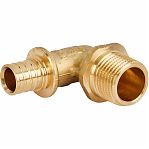 Угольник-переходник 90 гр. аксиальный Gappo 16-1/2", НР G1310.1604, латунь