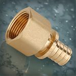 Переходник аксиальный Gappo 16-R 3/4", ВР, G1308.1605, соединительный, латунь