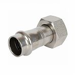 Соединитель с накидной гайкой 18х1/2" Gappo G1105.1804 нержавеющая сталь