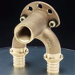 Водорозетка аксиальная Gappo 16-1/2"-16, ВР, G1314.160416, усиленные резьбовые соединения, латунь