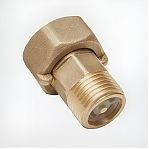 Американка прямая Frap 1/2"-1/2", НР-ВР, F218.04, для счетчика, с накидной гайкой, латунь
