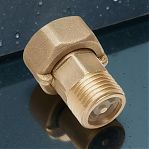 Американка прямая Frap 1/2"-1/2", НР-ВР, F218.04, для счетчика, с накидной гайкой, латунь