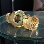 Американка прямая Elsen 1"-1", НР-ВР, EBF26.10, с накидной гайкой, латунь