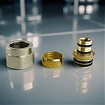 Евроконус Gappo 16-3/4" 2 мм, G437.16, соединитель с накидной гайкой, латунь