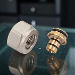 Евроконус Gappo 16-3/4" 2 мм, G437.16, соединитель с накидной гайкой, латунь