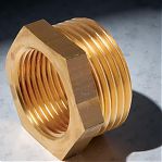 Футорка резьбовая Gappo 1"-1/2", НР-ВР, G1219.0604, фитинг переходной, латунь