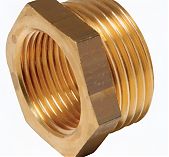 Футорка резьбовая 1"-1/2", НР-ВР, фитинг переходной, латунь
