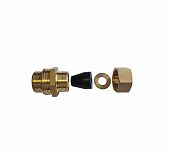 Американка прямая IQ Fitting 3/4"-1" 15040, с накидной гайкой, переходная, латунь