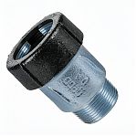 Муфта обжимная Gebo 1" (31.4-34.2), НР, соединительная, чугун оцинкованный