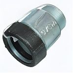 Муфта обжимная Gebo 1" (31.4-34.2), НР, соединительная, чугун оцинкованный