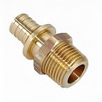 Переходник аксиальный Gappo 20-R 1/2" НР G1307.2004, соединительный, латунь