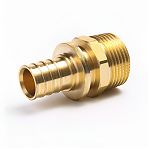 Переходник аксиальный Gappo 20-R 1/2" НР G1307.2004, соединительный, латунь