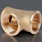 Тройник резьбовой 2"-2"-2", ВР-ВР-ВР, равнопроходной, латунь