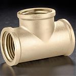 Тройник резьбовой 2"-2"-2", ВР-ВР-ВР, равнопроходной, латунь